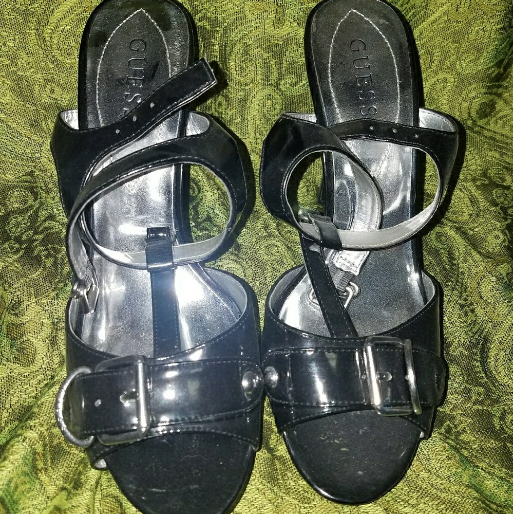 Guess heels with buckle